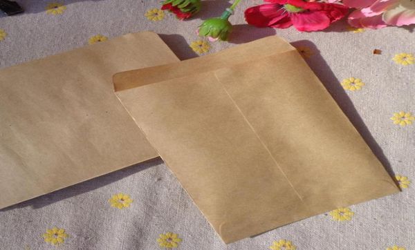 9x125 cm Vintage Blank Kraftumschlag einfacher Umschlag Mini -Plain Kraft Bag Mini Paper Party Geschenktasche 100pcslot 5850934