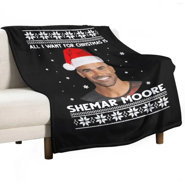 Store di coperte tutto quello che voglio per Natale è Shemar Moore Throw Boppet Shooffs divano