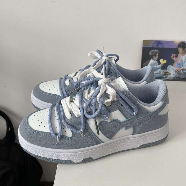 Scheda maschile da uomo Scarpe casual Top bassa sneaker traspirabili ragazzi ragazzi fumatori blu grigio sport allenatori design