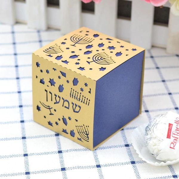 Подарочная упаковка Hanukkah Box Custom Eight Lights Candy Chocolate для еврейского фестиваля