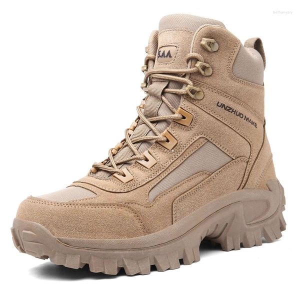 Stiefel Männer Taktische Armee Herren Militär Wüste wasserdichtes Knöchel Outdoor Arbeitssicherheit Schuhe Klettern Wandern