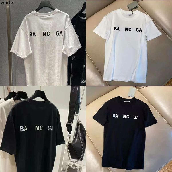 France Brands inspinga as camisetas paris b letra imprimir gráfico de arroz preto branco