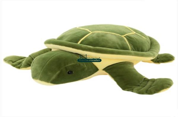 Dorimytrader Große Tier Schildkröte Plüschspielzeug weich gefüllte Schildkrötenpuppe Anime Kissen Geschenk für Baby Dy614548491794