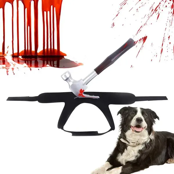 Abbigliamento per cani Halloween Bloody Knives Vestinoso Costume per animali