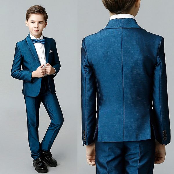 Schöne hochwertige 3 -Stück -Jacke Hose Weste Anzug Kinder Hochzeitsanzüge Jungen formelle Smoking zum Verkauf online 212d