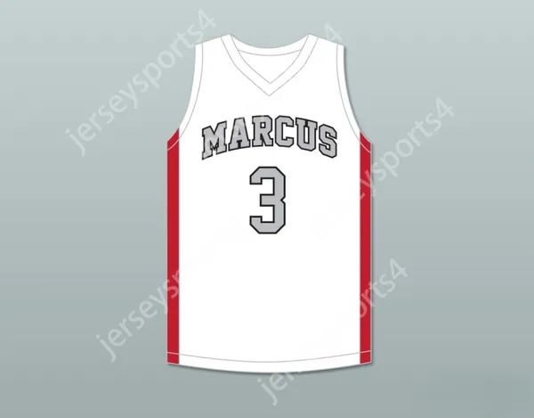Custom Nay Mens Youth/Kids Marcus Smart 3 Edward S. Marcus High School Marauders White Basketball Jersey 2 S-6xl cuciti più alto S-6xl