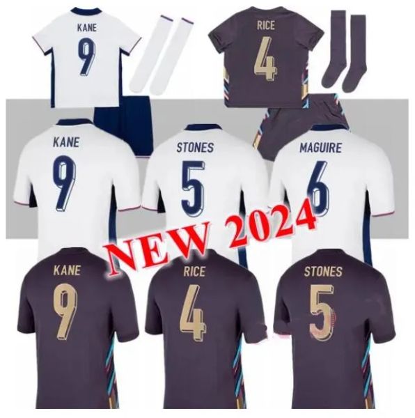 Englands Soccer Trikots Saka Foden Bellingham Rashford England Kane Sterling Greales Team Football Kit2024 Kinder Fußballkits