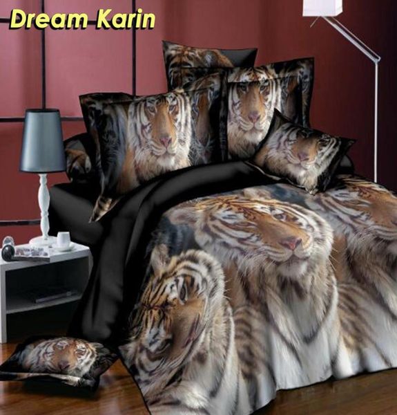 3D Impresso 34pcs Tampa de edredão Conjunto de lençóis de gato lobo lençóis de cama de cama com travesseiro Single Queen King Size Tampa de Quedeira Tampa 27161359