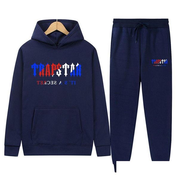 Mens Tracksits Designer Tracksuit Trapstar Marka Baskılı Sonbahar Kış Spor Giyim Plover Hoodies Rahat Giyim Açık Dış Mekan Koşu Bask Otwva