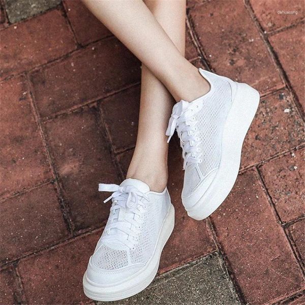 Fitness Shoes Jianbudan Design Mesh Sneakers respiráveis Casual Casual Sneaky Sneaker Confortável Vulcanized Girls Flat 34-40