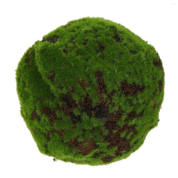 Flores decorativas de vegetação faux simulada Moss Ball Stone Modelo Modelo Suculento Potão Suculento