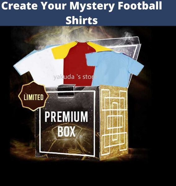 Mystery Football Shirt National Clubs Maglie da calcio Box Mystery Boxes Promozione ogni stagione di camicia da calcio di qualità tailandese maglia giocatore vuoto tutti nuovi yakuda casuali