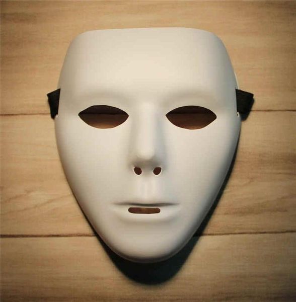 Пустая маска Jabbawockeez хип -хоп белый маска венецианский карнавал Mardi Gras Mask