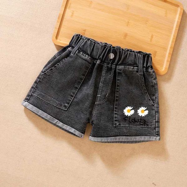 Shorts Ienens Kinder Kindermädchen Sommer Denim Kleidungsshorts Jeans Childrens Girl Casual Shorts Baby Bottom D240510