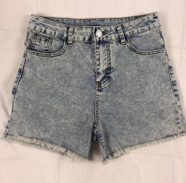 Sexy Women High Waist Denim Shorts rasgados Bodycon Bodycon Short Summer Summer Jeans com Tassel plus size streetwear9160448