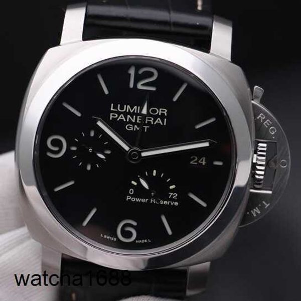 Yarış Bileği Gözlem Panerai Luminor 1950 Serisi Otomatik Mekanik Çelik Tarih Ekran Erkek PAM00321 Otomatik Mekanik Gösterge 44mm