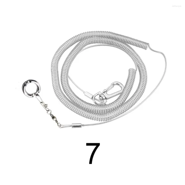 Outros pássaros suprimentos de pássaros 3 metros Pet Leash Parrot arnês anti -mordida ao ar livre com anel de perna ring ring plástico cacheatiel Training Rope Flexible