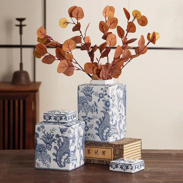 Vasen Papagei Vogel Vase chinesische handbemalte Keramikblumenwaren Wohnzimmer Veranda Arrangement Ornamente