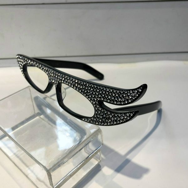 Lussuoso diamante scintillante 0240 occhiali da sole specialmente designer di ali d'angelo telaio popolare occhiali da sole di protezione UV per WO 292i