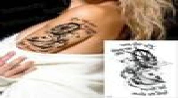 Tatuagens temporárias pirata tatuagem âncora tatuagem tatuagem longa tacote sticker 3d meninos tatuagem homens braço tatto mangas meninos s3217229