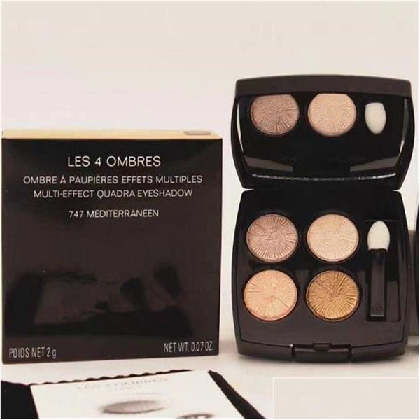 Eye Shadow New Luxury Brand Makeup 4 Cores com Brush 6 Style Matte Shadows Palette e boa qualidade Drop Fast Ship Drop OTN04