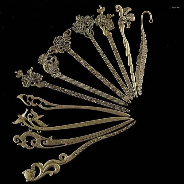 Party bevorzugt 20pcs Chinese Retro Haarnadel Bronze Vintage Hair Clip Metal Stick für Mädchen Frauen Geburtstagsgeschenke Souvenirs