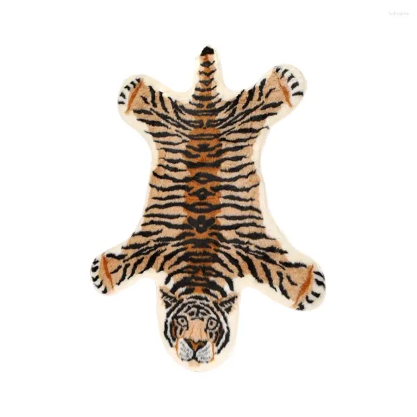 Teppiche Tiger Teppich Anti-Skid-Bodenkissen-Muster Trendy Wohneinkommen Multifunktionsmatte Polyacrylnitril Faser (Acryl) Baby Nicht Teppiche