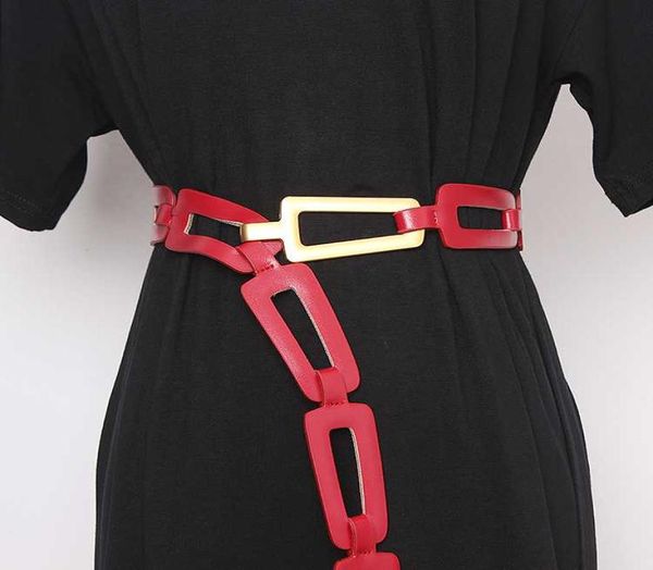 Fashion2020 Новый дизайн двойной поясной ремень для талии для женщин белый красный черный большой большой большой размер регулируемый осенний платье для пальто корсетное ремешок 9256331