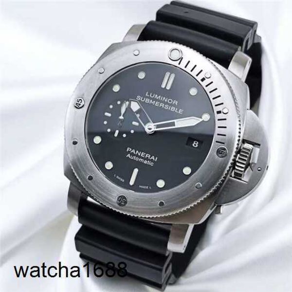 Racing Arms Watch Panerai Luminor Serie Automatische Maschinen Schweizer Herren wasserdichte leuchtende Rücken transparente Freizeitgeschäftswache PAM01024 44mm