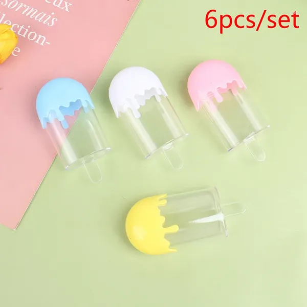 Enrole de presente 6pcs plástico CLARE CANDY CANDY STERE CREAM STACH CRIANÇAS BINNIméia elegante de doces