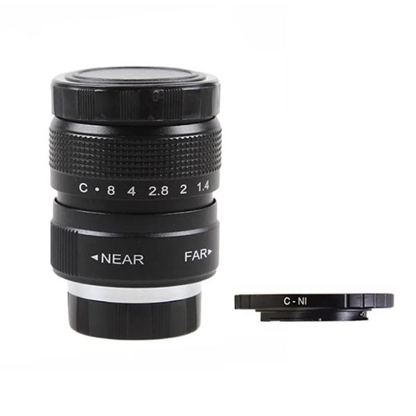 Fujian 25mm f1.4 CCTV TV LENS C-N1 Ring per Nikon 1 J5 S2 J4 V3 AW1 S1 J3 V2 J2 J1 V1 240506