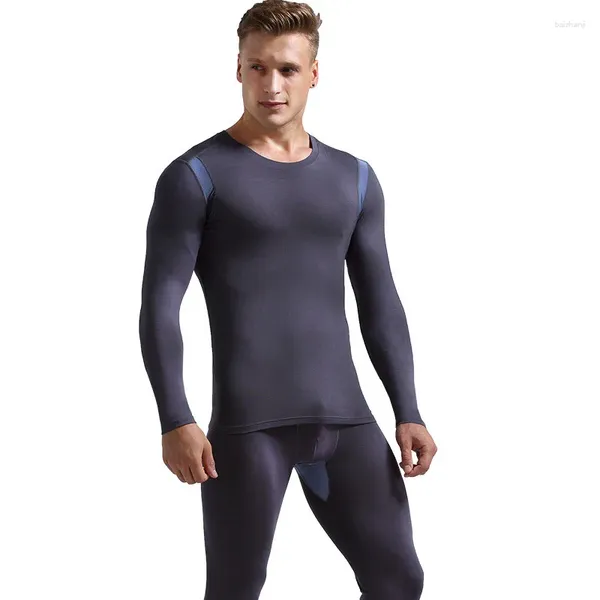 Erkek termal iç çamaşırı erkekler moda elastik ince nefes ayırma ter fitil for for for for takım elbise iç aşınma giysileri termo kumaş