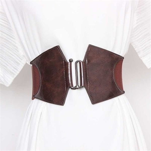 Cinto de cintura de cintura fêmea de cortesia elástica de tamanho grande para mulheres designer de alta qualidade Cummerbunds Dress Dress Scustand 220210 271f
