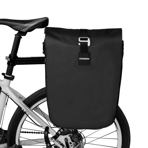 Wasserdichtes Fahrrad hinteren Rackbeutel 20L Bike Side Aufbewahrungstasche Laptop Pannierbeutel Fahrrad Fahrrad Rücksitzpacktasche 240418