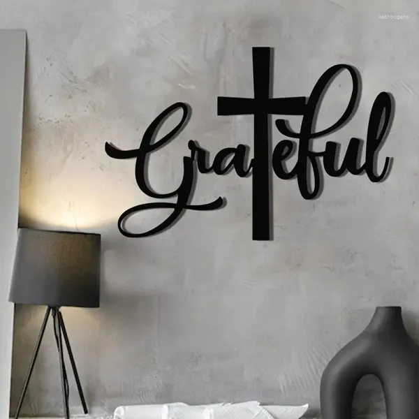 Figurine decorative Cross Wall Art Home Decorazione religiosa Christian Gesù Decorazione