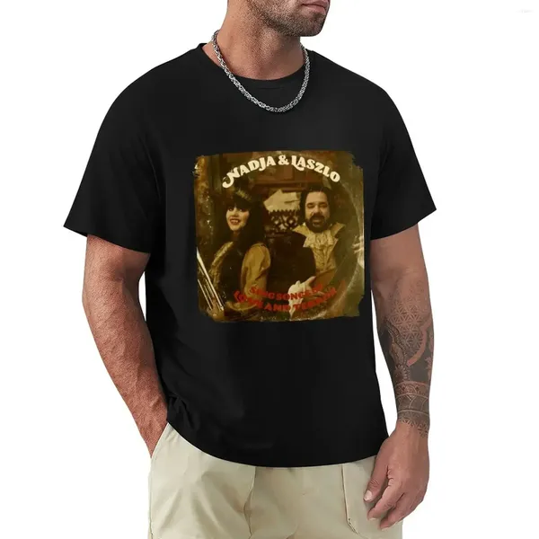 Erkek Polos Nadja Laszlo Sing of Love and Terör Şarkıları - Gölgelerde Ne Yaparız T -Shirt Estetik Giysileri Bluz Erkek Giysiler