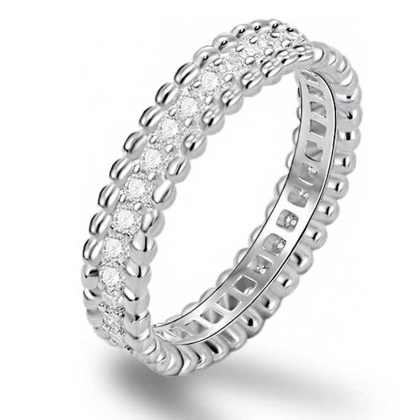 Ювелирные изделия дизайнируют рисунки высококачественных колец Silver Sky Star Bead Ring New Simple Countable с общими серьгами vanly