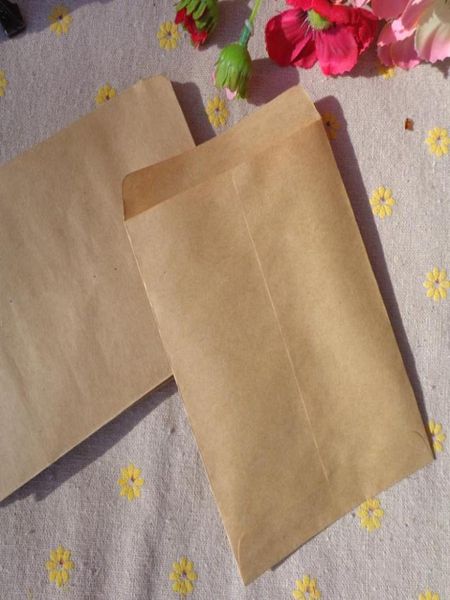 9x125 cm Vintage Blank Kraftumschlag einfacher Umschlag Mini -Plain Kraft Bag Mini Paper Party Geschenktasche 100pcslot 8538359