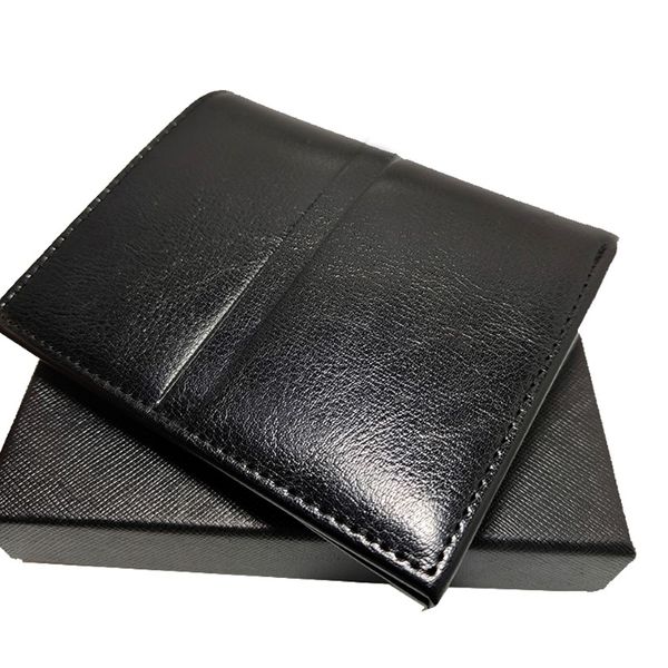 Porta della carta di credito del portafoglio da uomo di Bobao Mens Clip portatile Clip di alta qualità in pelle Business Bag della borsa tedesca Craftsmanship Borse con set di scatole 278V