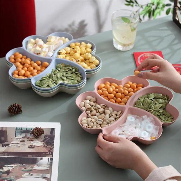 Piastre piatto di frutta creativa fortunata pratica ampiamente utilizzata materiali sostenibili snack snack box