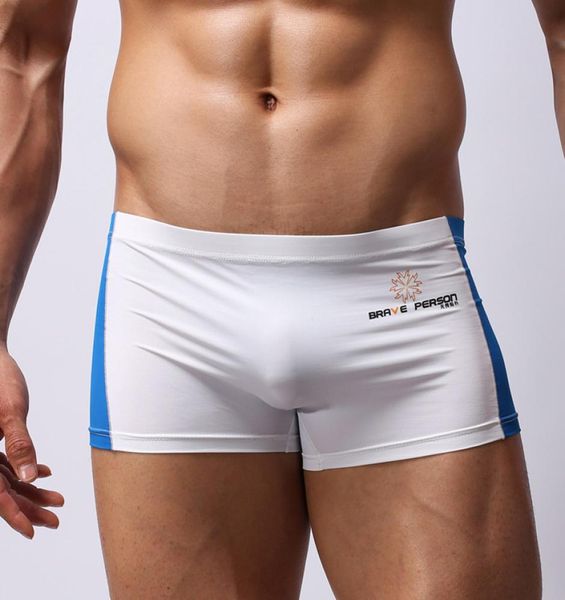 Sexy Männer schwimmen Stämme 2018 Neue hochwertige Patchwork -Unterwäsche Boxer Bulge Beutel Männer Shorts Boxer Badeanzug Männer Swimwear9121434