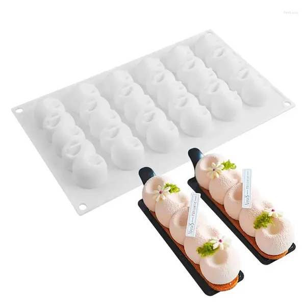 Moldes de cozimento Bolo molde 6 Cavidades Forma da bola Silicone Chocolate Tools Nonticle Jellycandy 3D Decoration DIY