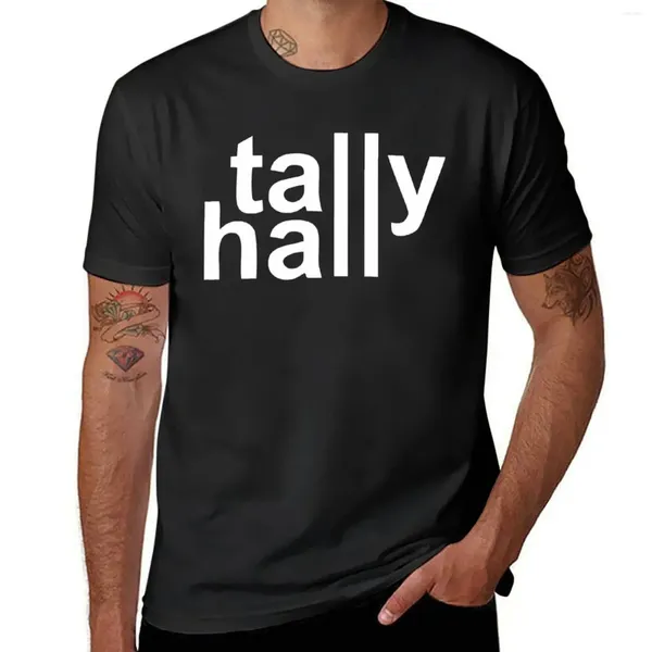 Polos masculinos vendendo Tally Hall Merchandise T-shirt Vintage Anime Boys Animal Print Sweat Mens T camisetas