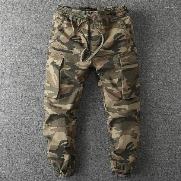 Herrenhosen XS Desert Jungle Mountain Tarnung für Männer Frühling Herbst Elastic Taille Jogger Hosen Männliche Multi -Taschen -Arbeitskleidung