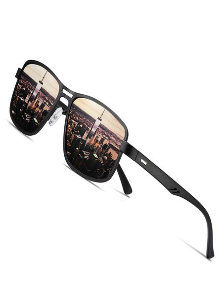 Alofly Brand 2020 Mode Sonnenbrille Männer polarisierte Quadratmetallrahmen Männliche Sonnenbrillen fahren Fischerei Brillen Zonnebril Heren Cl209868619