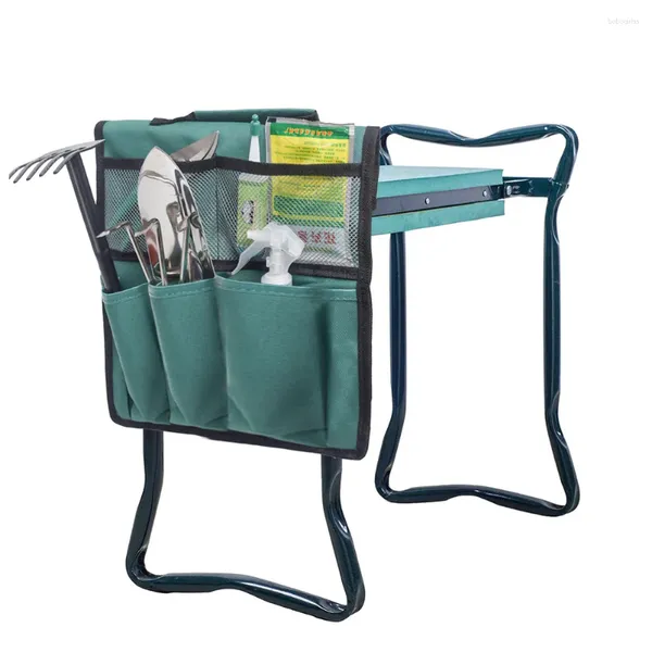 Сумки для хранения портативная садовая сумка для инструментов для коленного стула садовые инструменты для корзины с платтным инструментом
