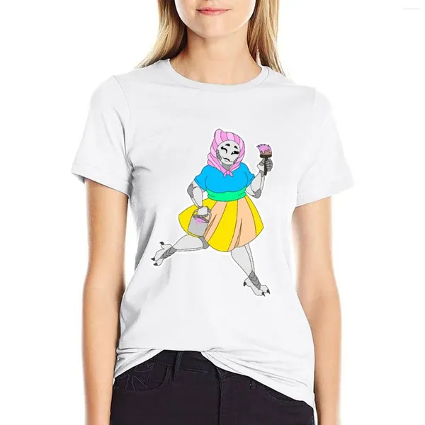 Polos da donna Ms Paint W/O Tail T-shirt Abbigliamento femmina Trote di grandi dimensioni Donne