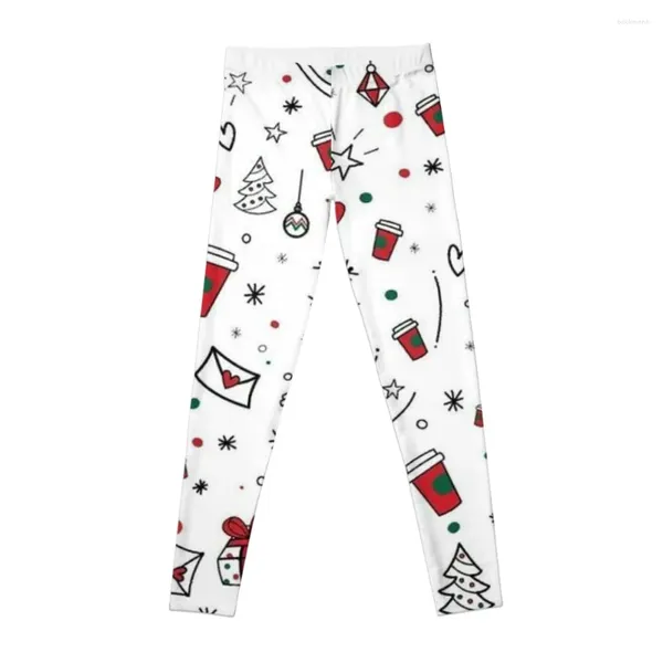 Pantaloni attivi simpatici per le vacanze di Natale leggings allenamento set di fitness set da donna in palestra