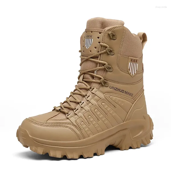 BOOTS DESERTO TATOLE MENS BIG TAMANHO 47 HOMENS MENOS MENOS DE VESIMENTO DO COMBATO MILITAR CHAMING ABIXO ABRILHO