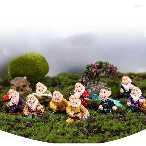 Dekorative Figuren 1PCS Mini Gnome Statuen Miniaturschmuck Blumenpot Garten Dekor Accessoires